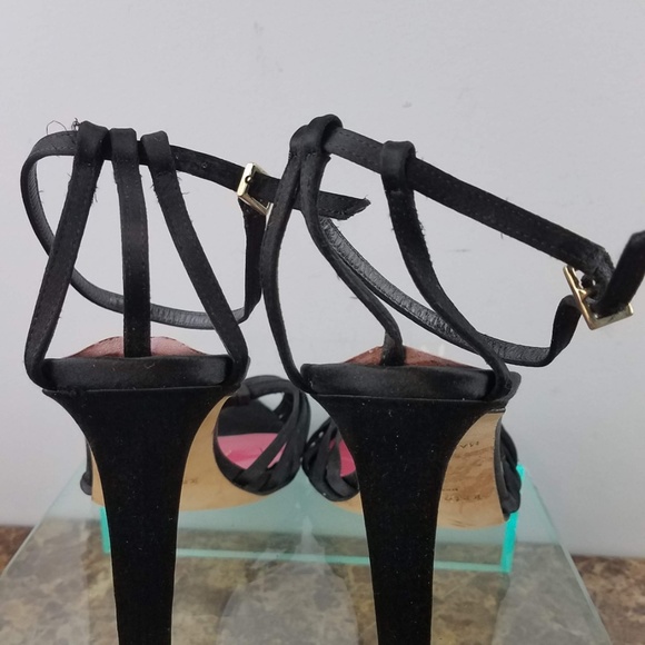 Kate Spade Italy Black Slingback High Heels 10 - Picture 7 of 8